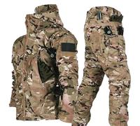 BESTXH 01,L, Men's Tactical Jacket And Pant, Army Combat Suit Sets, Waterproof Camo Uniforme, Military Tactical Suits, Men Combat Suits Men's Hunting Clothes, Combat Trousers Set