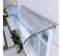 BESTXH Clear Rain Shelter Front Door, Window Rain Roof Cover, Outdoor Garden Canopy Snow and Winds Protection, Awning Canopy for Window Roof Porch Canopies,Facade installation,50 * 80cm