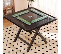 BESTXH Compact Wooden Folding Mahjong Table, Household Dining & Game Table, Space-Saving Design for 2-4 People, for Cards, Chess, Mahjong, Home or Apartment,03,60cm/23.6in