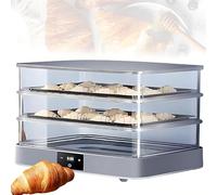 BESTXH Electric Dough Proofer Machine, 40L Home Bread Proofing Box with Adjustable Temperature, Timing and Humidity Control for Even Fermentation, Perfect for Home Use,Grey