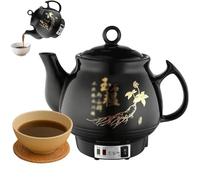 BESTXH Electric Herbal Medicine Cooker, 4-6L Decoction Pot with Overheat Protection, Fully Automatic Chinese Medicine Pot, 360° Heat Distribution, for Home/Clinic Use,Black,4L