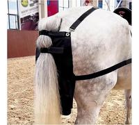 BESTXH Equine Diaper Manure Catcher Bag, Washable Pony Diaper Bag with PU Inner Lining, Racecourse Farm Barn Equine Poop Storage Device, for Riding Garden Park Street,Black,S