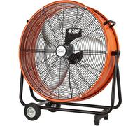 BESTXH High Velocity Floor Drum Shop Fan, Heavy Duty Metal Air Circulator with Casters Handle, Overheat Protection, Commercial Fan, for Industrial, Commercial, Gym, Garage Use,24inch