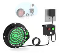 BESTXH LED Traffic Light, Red/Green Two-Color, Wall Mounted Industrial Loading Dock Bay Light, For Mounting Inside & Outside, Plug & Play,Light + Button Control