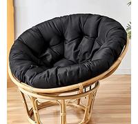 BESTXH Papasan Round Chair Cushion Pads Only, Thick Chair Cushion Pad, Waterproof Removable Seat Chair Cushions, Hanging Swing Pad, for Outdoor Egg Chair (Without Chair),ordinaryB,140 * 140cm