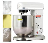 BESTXH Professional Stand Mixer, 3 Speed 5/7/10L Mixing Bowl, Electric Mixer with Mixing Bowl, Beater & Dough Hook, for Baking Pizzeria,White,5L