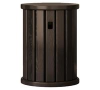 BESTXH Stackable Stools Set of 4, 4-in-1 Wood Stool, Round Wooden Stools, Dining Stacking Stool, No Installation Required, for Living Room Kitchen Bedroom Balcony Bar,black,without wheels