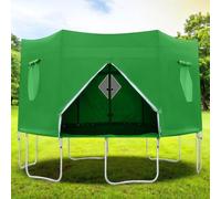 BESTXH Trampoline Cover, Waterproof Oxford Trampoline Canopy, Canopy with Zipper and Strap Fit for 6 Straight Pole Trampolines, Rain Tent Cover, Foldable Design,02,6FT