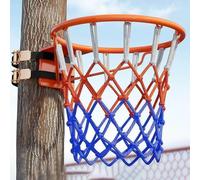 BESTXH Wall Mounted Basketball Hoop Rim, Home School Portable Basketball Rim and Goals, Hanging Tree Pole Basketball Ring Net, for Outdoor Indoor Playground,Children