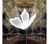BESTXH Wedding Butterfly Floor lamp, Creative Butterfly Ceiling Lamp, Glowing Butterfly Wedding Decoration, Butterfly Hanging Decoration Props for Wedding Party Events,White1pcs,80CM/31.5INCH