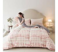 BESTXH Winter Quilts, Thickened Soft Insulation Winter Quilt, Fluffy Lamb Cotton Comforter, Double Sided Velvet Quilt, Bedding Fleece Blanket for Home Bedroom, Bedding Comforter,08,200 * 230cm(4kg)