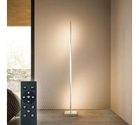 BESTY HOME Modern Floor Lamp Twisted LED with Remote Control for Living Room Bright Lighting, 140cm Tall Light for Bedrooms, Offices - Dimmable, Contemporary Indoor Pole Lamp (White, 140 CM)