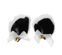 BESTYASH 1 Pair Cat Ears Hair Clip With Bell Cosplay Plush Furry Animal Ears Hair Clip Hairband For Women Halloween Costume Cosplay Party Dress