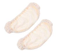 BESTYASH 1 Pair Elastic Armrest Covers for Gaming Chairs and Computer Swivel Chairs Washable Polyester Material with Comfortable and Stretchable Design Minimalist White