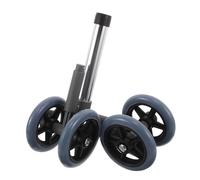 BESTYASH 1 Pair Heavy Duty Brake Caster Wheels for Walkers - 11.4x4.7in Small Replacement Drive Rollers Compatible with Standard and Folding Handicap Walkers, Quiet Mobility Aid Accessories