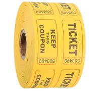 BESTYASH 1 Roll Double Roll Raffle Tickets for Events Classroom Prizes and Charity Auctions Carnival Tickets for Lotteries Trade Shows and Fundraising Activities