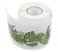BESTYASH 1 Roll Tree Leaf Border Sticker Self-adhesive Waterproof Bulletin Board Border Trim Green Raflacoat Material for Home and Office Decoration