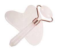 BESTYASH 1 Set Facial Massage Tool Scraping Roller for Body and Face White Crystal Material Smooth Touch for Skin Care and Relaxation for Spa and Beauty Treatment