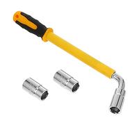 BESTYASH 1 Set Telescopic Wheel Wrench with Sleeves Compact Repair Tool for Car Vehicles Lightweight Design Durable Grip for Tight Spaces Efficient Tire Changes