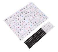 BESTYASH 1 Sheet Piano Keyboard Adhesive Sticker for Beginners Black Paper Material Simple and Generous Design Memorize Keys Easy to Tear Professional Design Suitable for Piano Learning