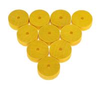BESTYASH 10 pcs Wooden Wheels for Crafts Wooden Craft Wheels with Central for Creative Play and Skill Development