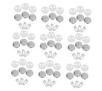 BESTYASH 100 Sets Blank Button Badge Parts DIY Crafts Kit for Handmade Pins Film for Pattern Display Suitable for Clothes Bags Souvenirs and Gifts