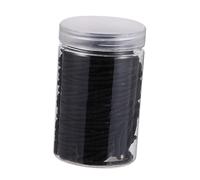 BESTYASH 100PCS Colorful High Elastic Hair Ties Bulk Simple Binding Hair Ropes for Women Ponytail Holders in Black for Secure Styling