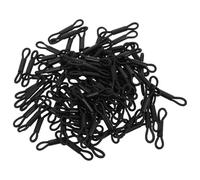 BESTYASH 100pcs Elastic Baby Chicken Leg Bands for Chicks and Quails Snug Fit Rubber Poultry Leg Braces with Splayed Correction for Poultry Care Kit Black Plastic Bands for Bird
