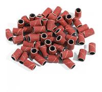 BESTYASH 100pcs Grit Nail Drill Sanding Rings Corundum Polishing Bands for Manicure Pedicure Nail Polisher Tool Compatible with Electric