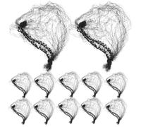 BESTYASH 100pcs Hair Net Bobby Girl Goody Nets Thick Hairnet Head Net Thin Elasticity Soft Wow Invisible Elastic Edge Mesh Style Bedtime Shape Reusable Color Dance Traceless Bun Black Nylon