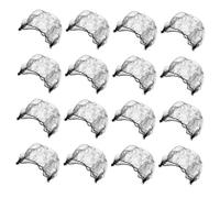 BESTYASH 100pcs Invisible Elastic Mesh Hairnets for Buns Hair Net Mesh Hair Net and Bag for Wig and Fixing for Black Elastic Bands Festival Accessories and Wig Grip Use