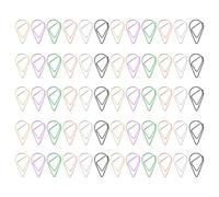 BESTYASH 100Pcs Metal Water Drop Paper Clips Small Size Creative Clips for Office Stationery and Name Cards
