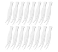 BESTYASH 100pcs Mini Plastic Tweezers for Face Mask Application Mask Removal Tweezers Plastic Curved Clips Makeup Tools and Skincare Routine