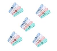 BESTYASH 100pcs Non-slip Plastic Clothes Pegs Strong Grip Sock Clips for Laundry Drying Outdoor Indoor Multi-color Clothespins Practical Windproof