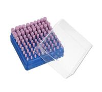 BESTYASH 100pcs Red Corundum Grinding Burr Bits Set Shank Precision Grinding Stone Drill Tool for Metal Polishing Automotive Repair Crafting Abrasive Wheel