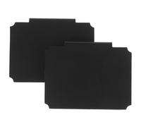 BESTYASH 10pcs Black PVC Repositionable and Erasable Label Clips for Basket Bins, for Storage Room and Living Room Organisation
