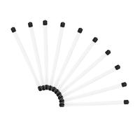 BESTYASH 10pcs Clear Round Rigid Storage Tubes with Black Lids Plastic Tubes for DIY Projects and Incense Stick Preservation Long Versatile Use Laboratories and Experiments