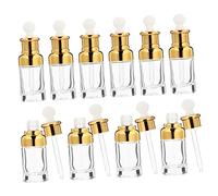 BESTYASH 10pcs Glass Essential Oil Dropper Bottle Transparent Reagent Containers for Aromatherapy DIY Blends and Scientific Experiments