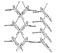 BESTYASH 10pcs Metal Crucifix Charms with Realistic Jesus Figurines Religious Sculpture Pendants for DIY Jewelry Making Home Decor and Christian Craft Supplies