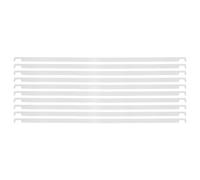 BESTYASH 10pcs Metal Hanging File Rods Filing Organizer Rods for Office Desk, Heavy-Duty Iron Construction, Modern Minimalist Style, White Colour, Enhance Desk Space Utilization for Office