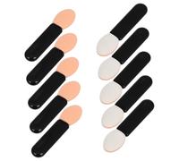 BESTYASH 10pcs Mini Eyeshadow Applicator Sponge and Lip Cream Brush Set, Travel-friendly Makeup Brush Kit for Women and Girls, Cream Eyeshadow Wand and Lipstick Applicator