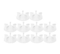 BESTYASH 10pcs Nail Art Practice Stand Lotus Shape Holder for False Nails Display Hand for Salon Artists Home Practice Sessions