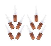 BESTYASH 10pcs Pet Fine Mist Spray Bottles with Neck Precision Nasal Atomizer Pump Portable Refillable Nose Spray Containers for Travel Skincare and Cleaning