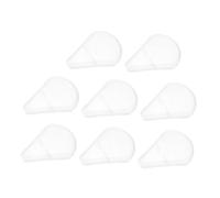 BESTYASH 10pcs Plastic Makeup Brush Covers Fan-shaped Brush Head Protectors for Travel and Daily Use