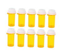 BESTYASH 10pcs Portable Small Medicine Pill Vials Boy Girl Resistant Caps for Travel Organizers for Medication Storage and Dispensing