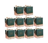 BESTYASH 10pcs Portable Wedding Candy Box Elegant Paper Favor Boxes for Birthdays Bridal Showers and Celebrations Design for Chocolates and Treats