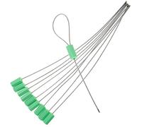 BESTYASH 10Pcs Self-Locking Cable Seal Tamper-evident Steel Security Wire Tags for Container and Logistics Adjustable Abs Coating Design