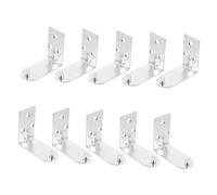 BESTYASH 10pcs Shaped Fire Extinguisher Wall Mount Brackets Heavy Duty Iron Support for Small Extinguisher Holder Stable and Compact Hooks for Versatile Firefighting Accessory Hanging