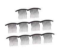 BESTYASH 10pcs Wavy Tooth Hair Comb Resin Wide Teeth Comb Clips for Women French Side