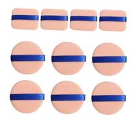 BESTYASH 10PCS Wet and Dry Makeup Powder Puff with Square and Round Air for Foundation Concealer Blush Highlighter Application Smooth Soft Cosmetic Sponges for Loose and Mineral Powders
